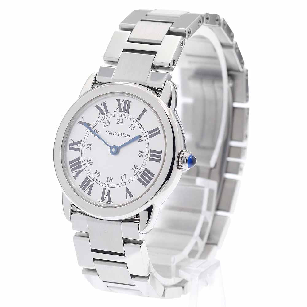 CARTIER Ronde SoloSM W6701004 Silver Dial Quartz Ladies Watch_956315