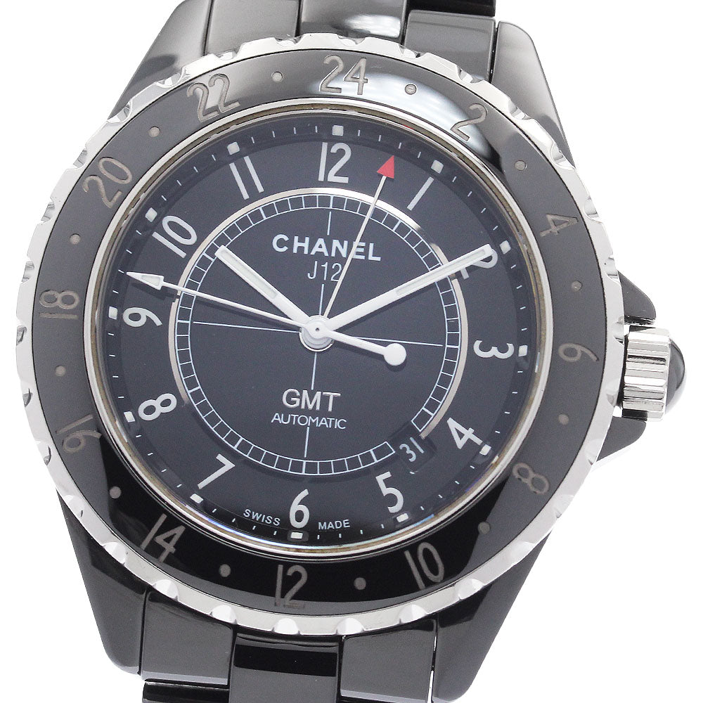 CHANEL J12 H2012 GMT black ceramic black Dial Automatic Men's Watch_956354