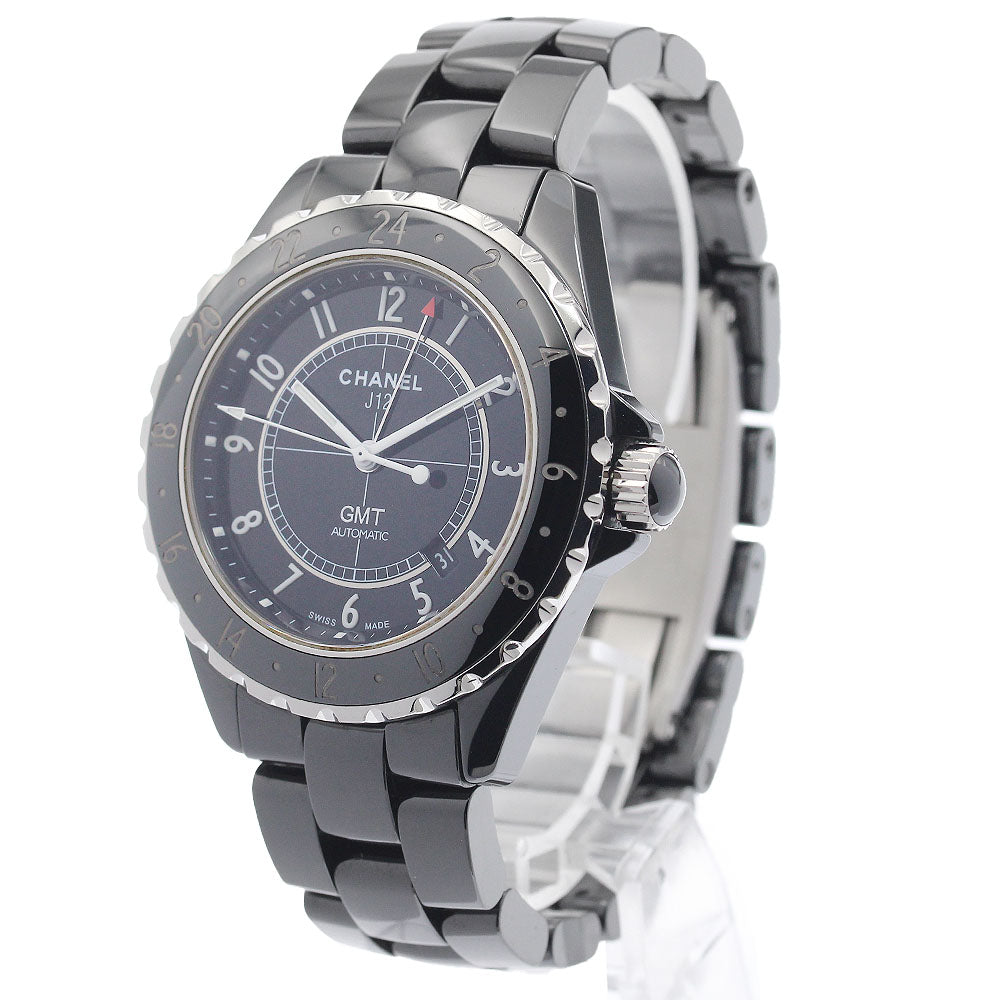 CHANEL J12 H2012 GMT black ceramic black Dial Automatic Men's Watch_956354
