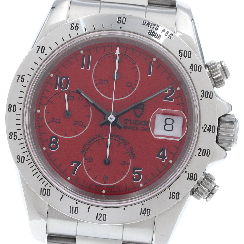 TUDOR Prince Date Chrono Time 79280P Red Dial Automatic Men's Watch_956376