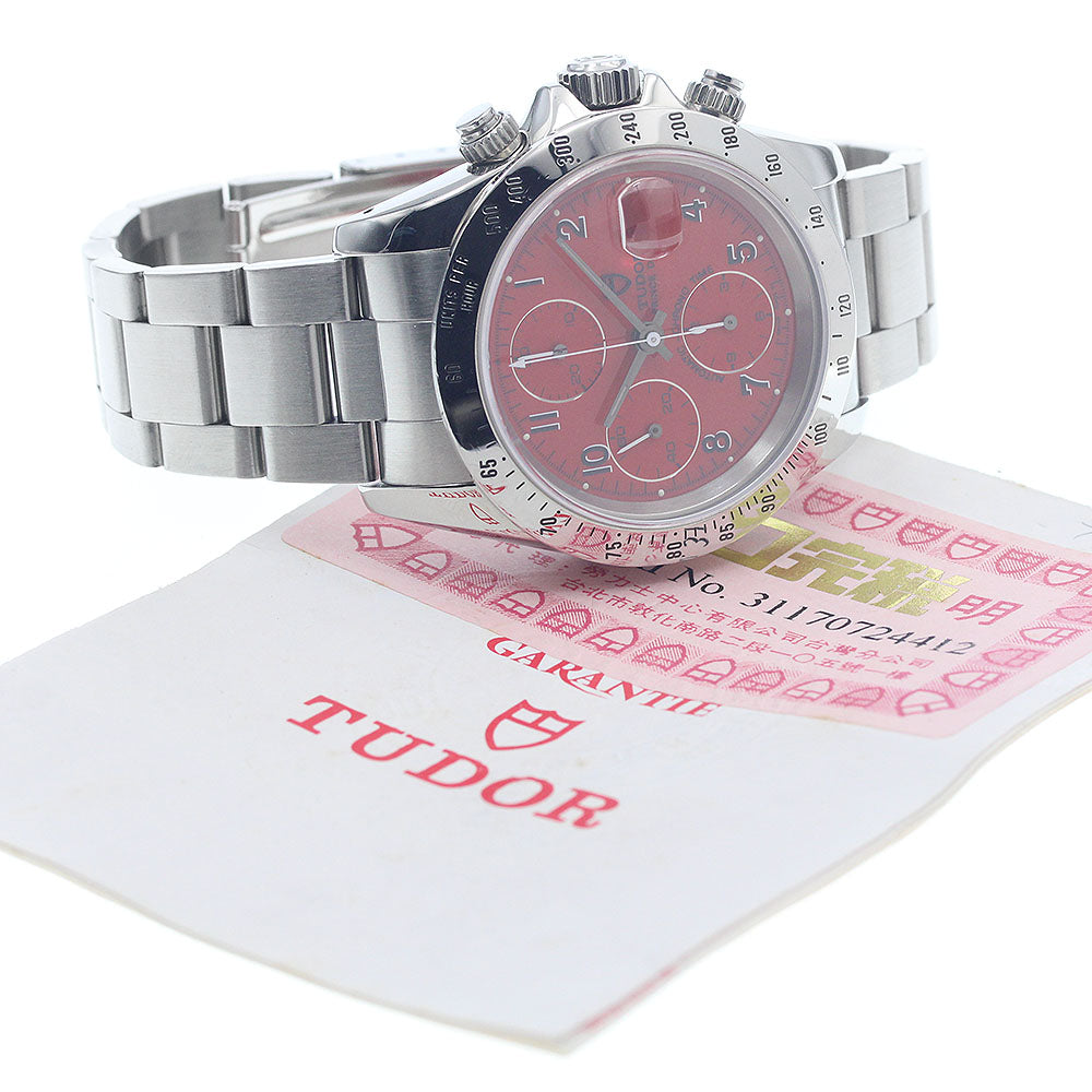 TUDOR Prince Date Chrono Time 79280P Red Dial Automatic Men's Watch_956376