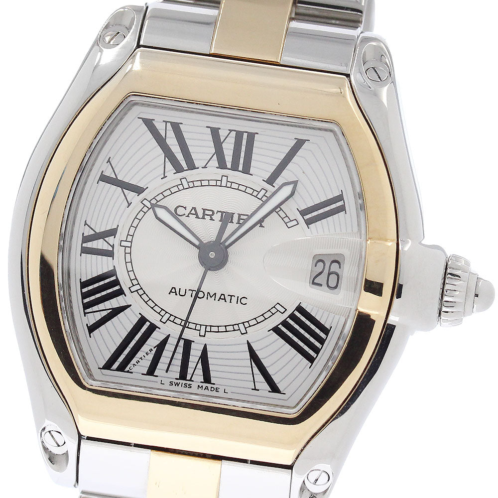 CARTIER Roadster LM 2 tone W62031Y4 Stainless Steel / YG AT Men's_956422