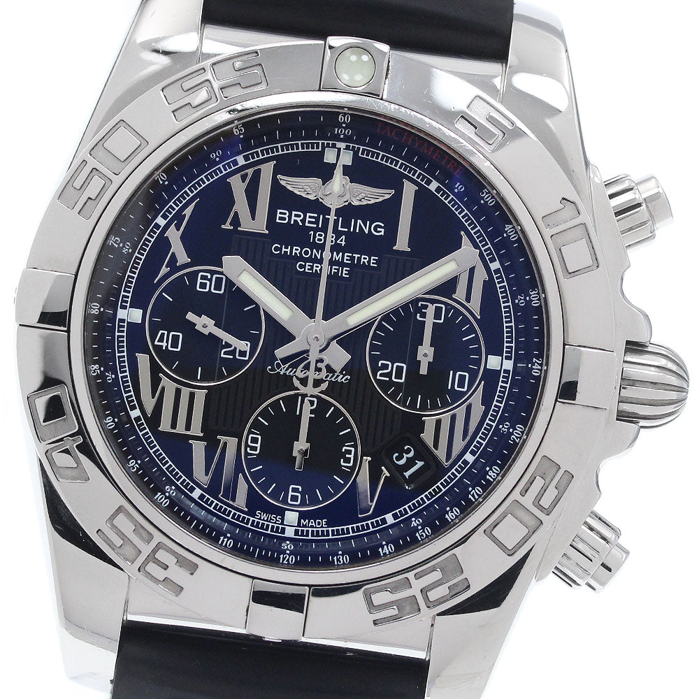 BREITLING Chronomat 44 AB0110 Date black Dial Automatic Men's Watch_956523
