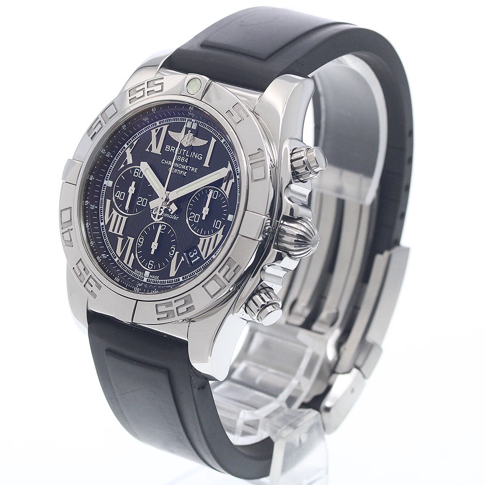BREITLING Chronomat 44 AB0110 Date black Dial Automatic Men's Watch_956523