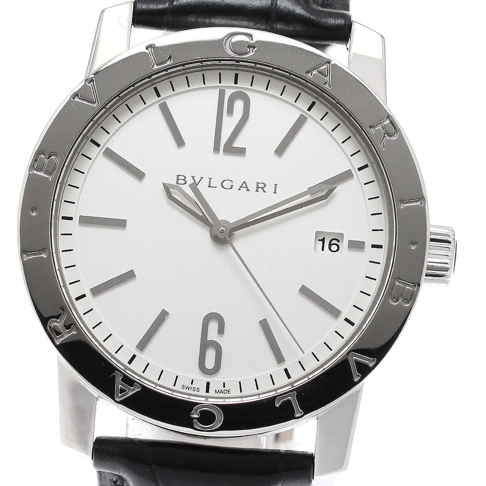 BVLGARI BVLGARIBVLGARI BB39S Silver Dial Automatic Men's Watch_956618