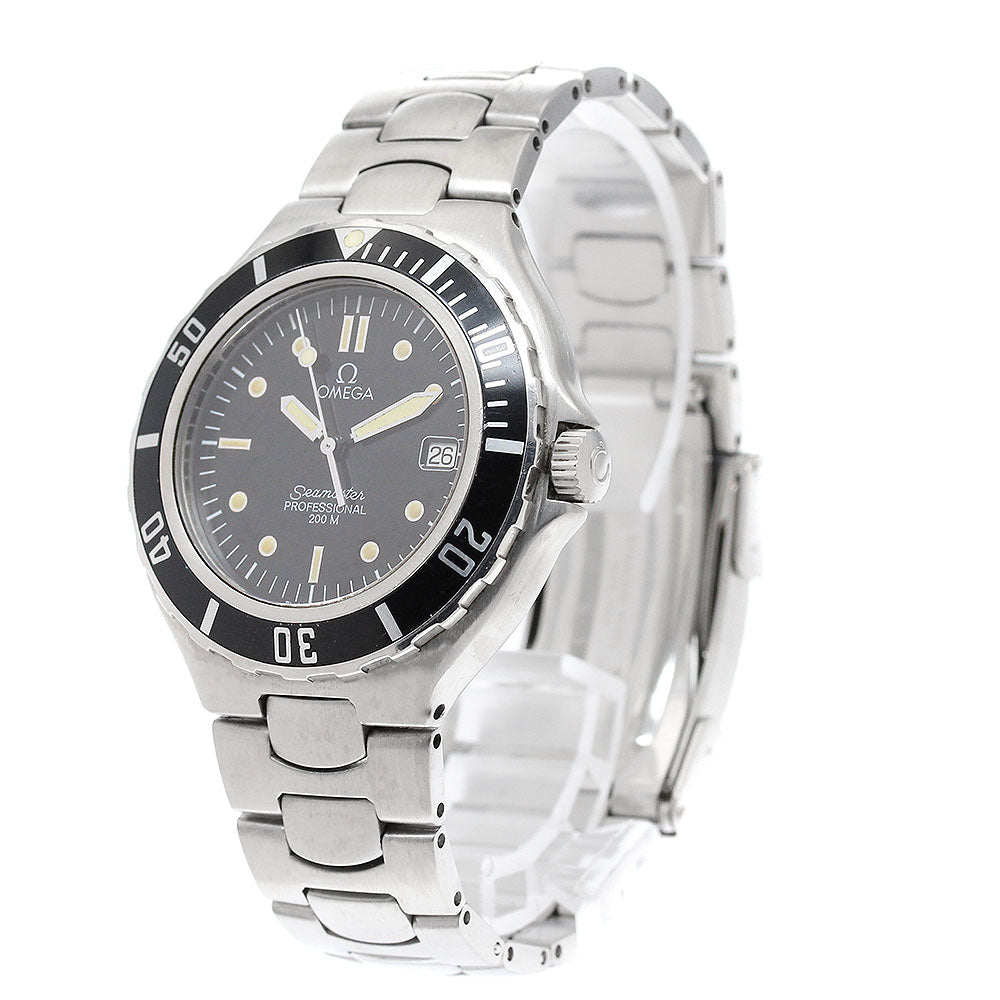 OMEGA Seamaster200m Date black Dial Quartz Men's Watch_956631
