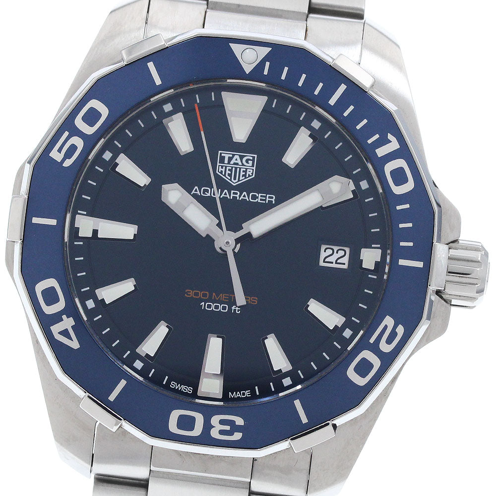 TAG HEUER Aqua racer WAY111C Date Navy Dial Quartz Men's Watch_956652