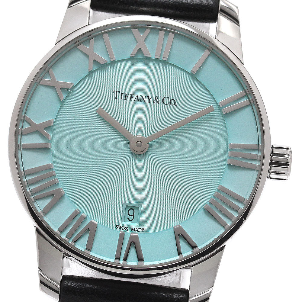 TIFFANY&Co. Atlas Ref.63452785 Date Blue Dial Quartz Ladies Watch_956660