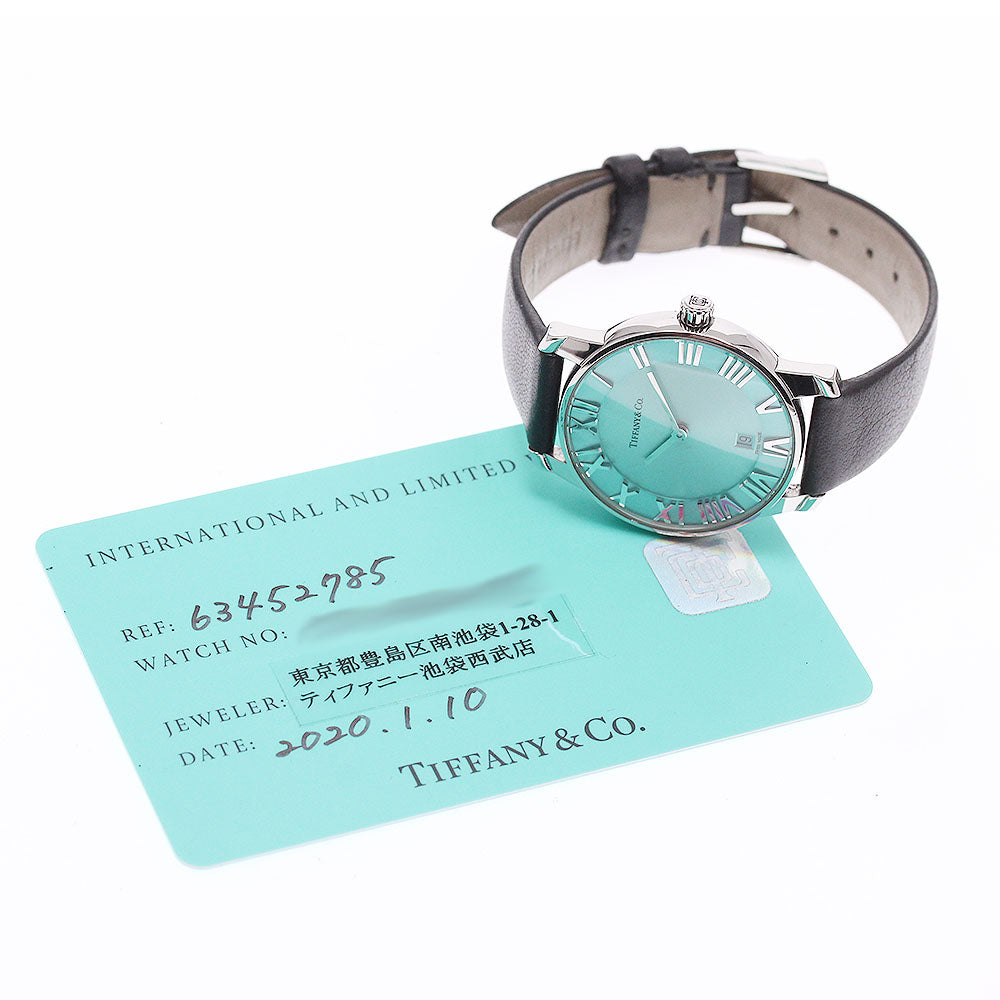 TIFFANY&Co. Atlas Ref.63452785 Date Blue Dial Quartz Ladies Watch_956660