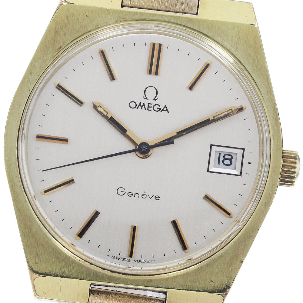 OMEGA Geneve 136.0050 Date Cal.613 Silver Dial Hand Winding Men's Watch_956687