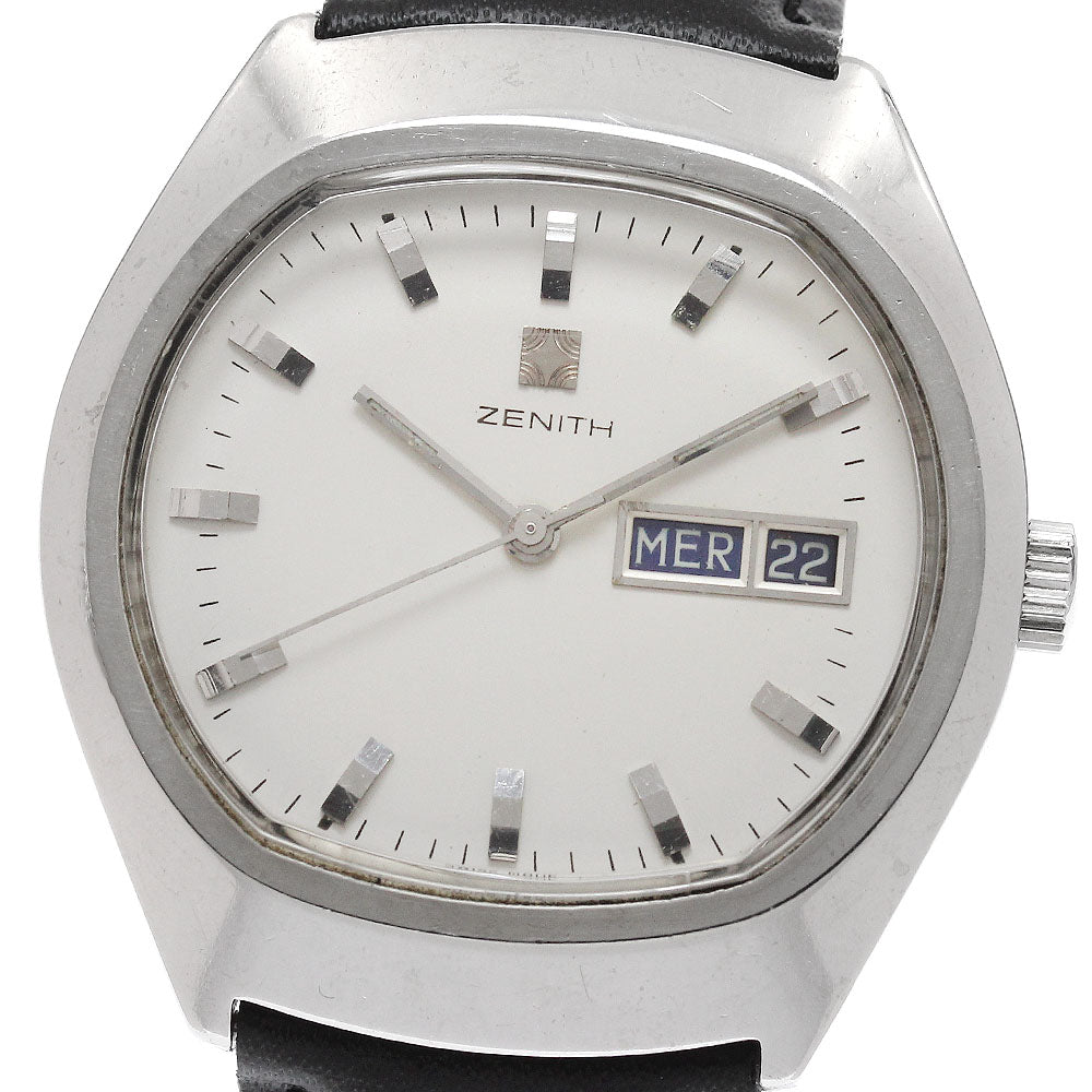 ZENITH Surf 01.0010.345 Day-Date Vintage Silver Dial Automatic Men's_956720