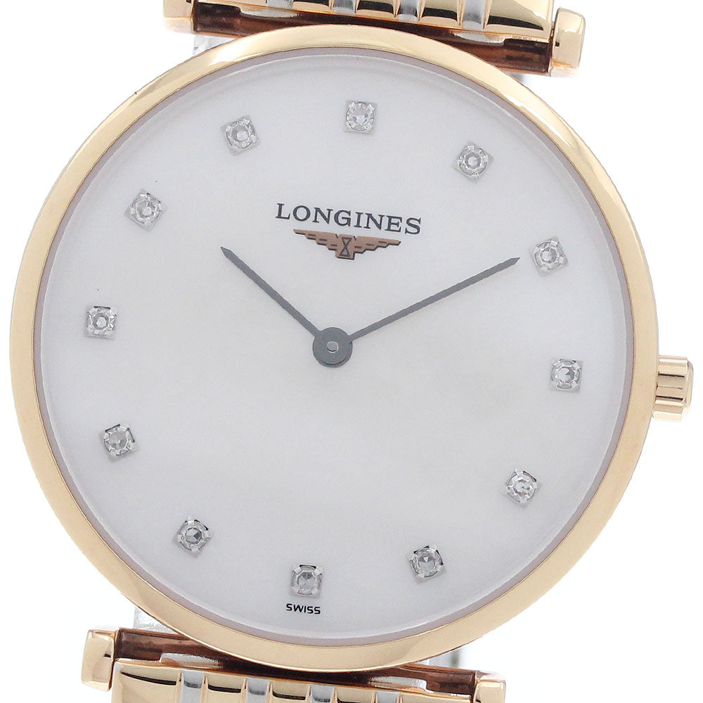 LONGINES La Grande Classic de Longines L4.512.1 12P diamond White shell Dial Quartz Ladies Watch_956726