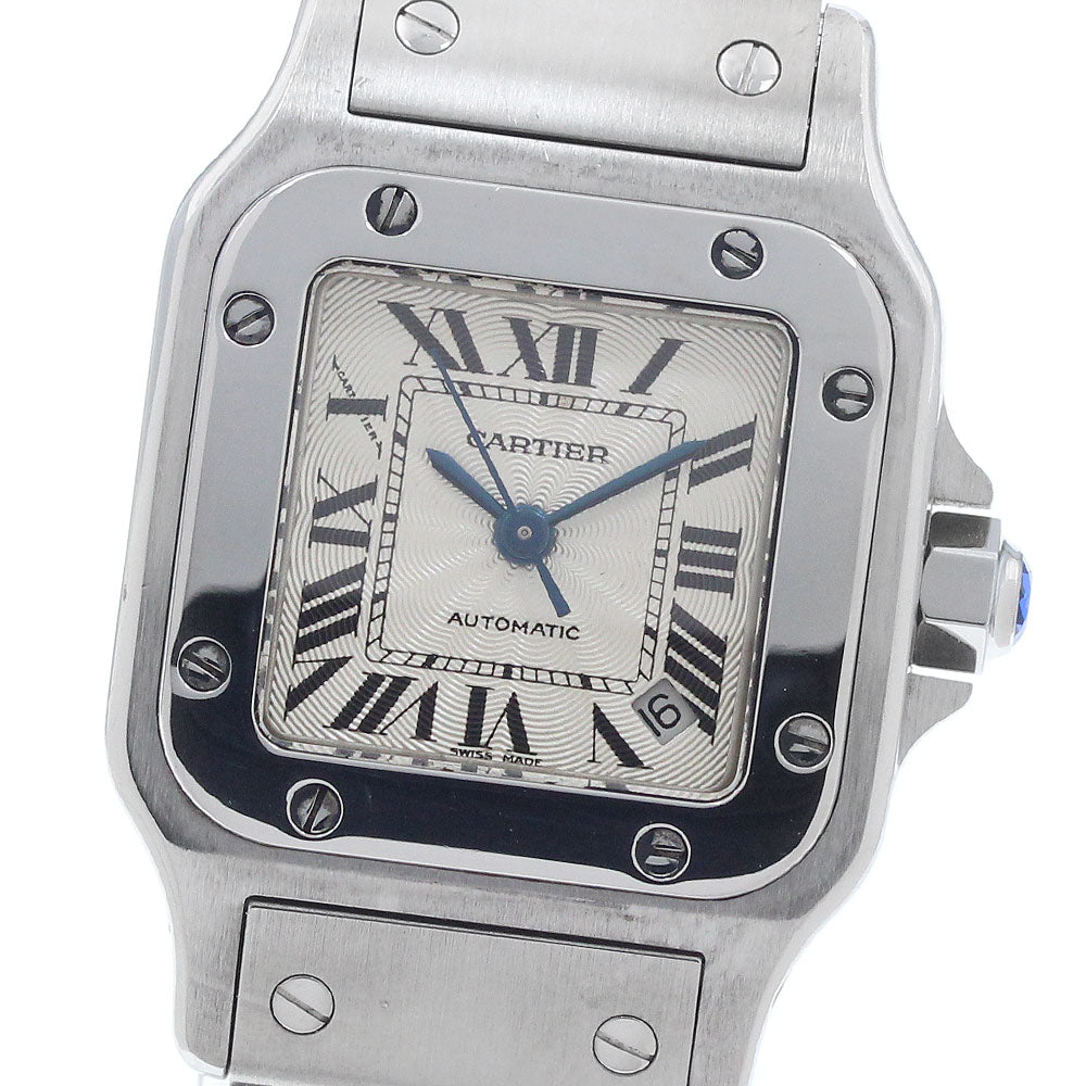 CARTIER Santos Galbee SM W20054D6 Date Silver Dial Automatic Ladies Watch_956729