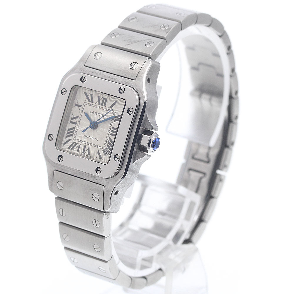 CARTIER Santos Galbee SM W20054D6 Date Silver Dial Automatic Ladies Watch_956729