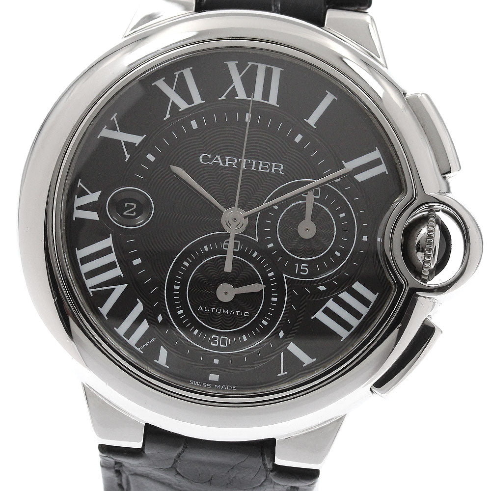 CARTIER Baron Blue LM W6920025 Chronograph gray Dial Automatic Men's Watch_956738