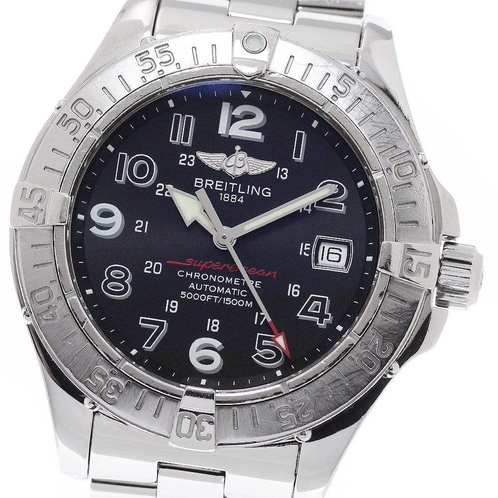 BREITLING Super Ocean A17360 Date black Dial Automatic Men's Watch_956779