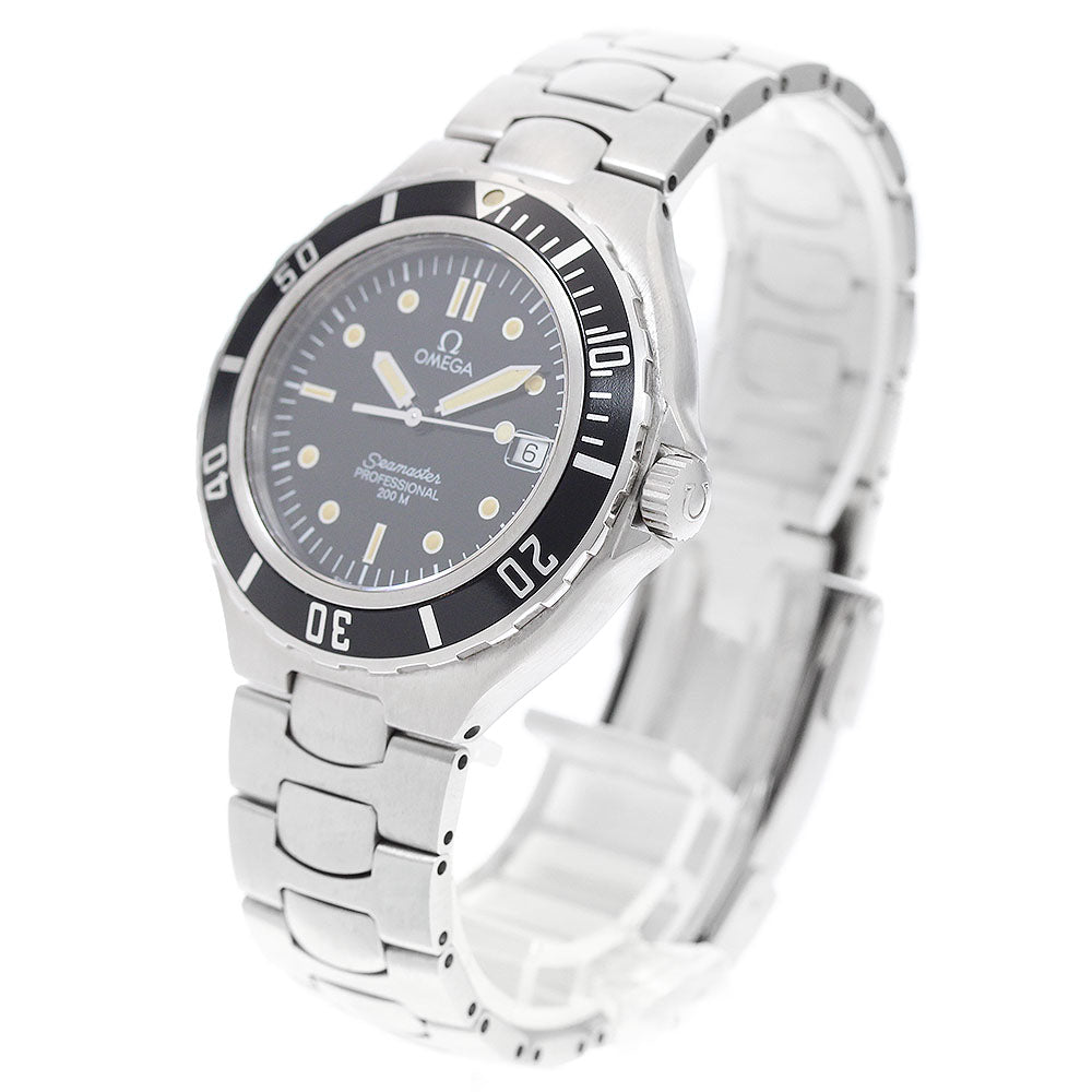 OMEGA Seamaster 200m Date Black Dial Quartz Men's Watch_956780
