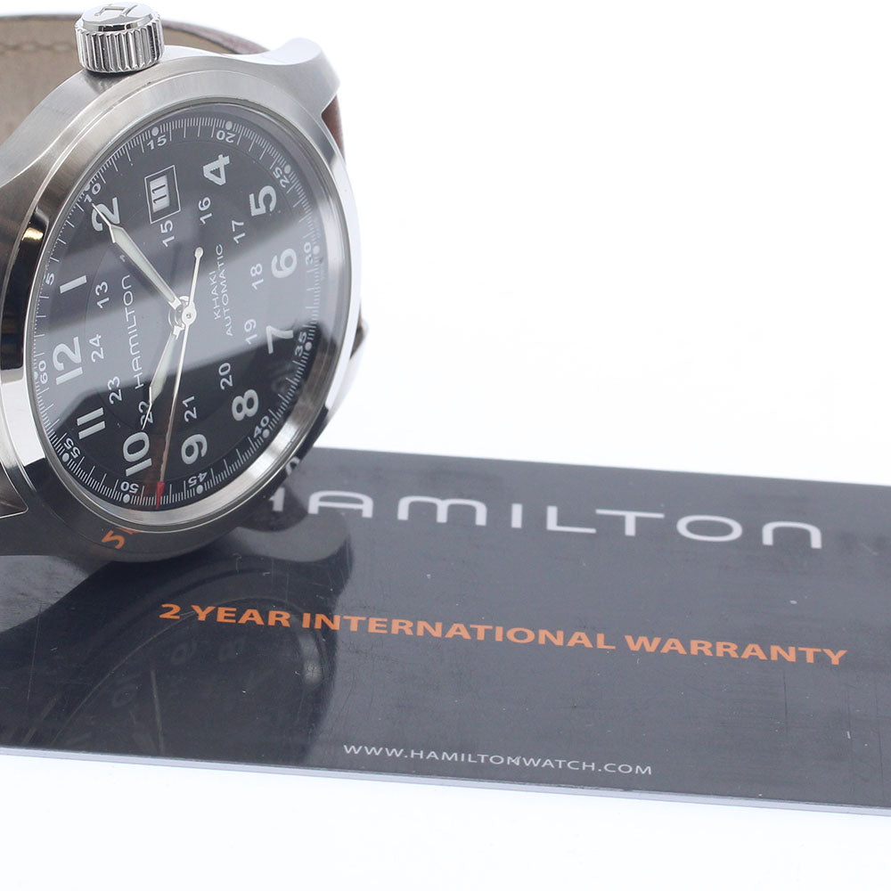 HAMILTON Khaki field H706050 Date Navy Dial Automatic Men's Watch_956795