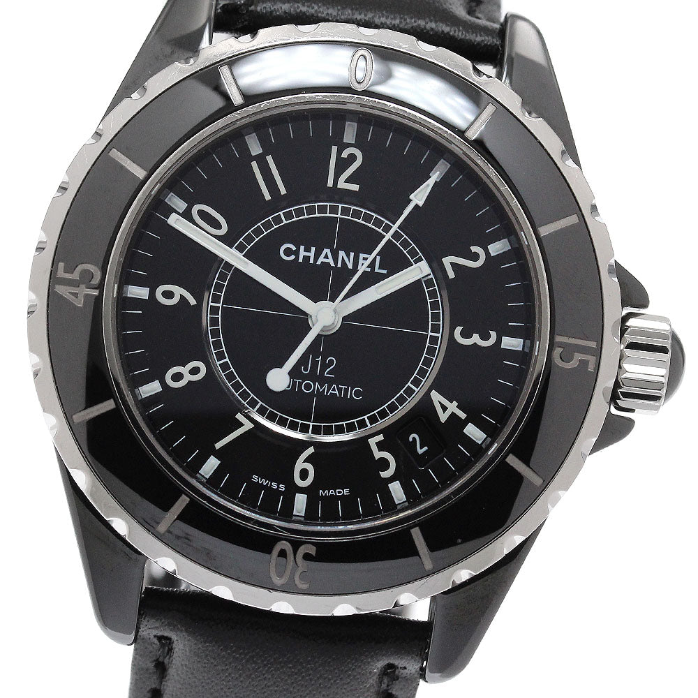 CHANEL J12 H0685 Black Ceramic 38MM Date black Dial Automatic Men's Watch_956840