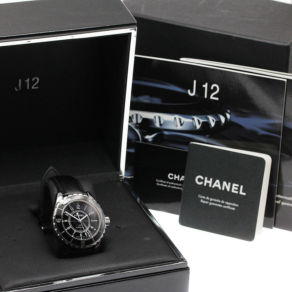 CHANEL J12 H0685 Black Ceramic 38MM Date black Dial Automatic Men's Watch_956840