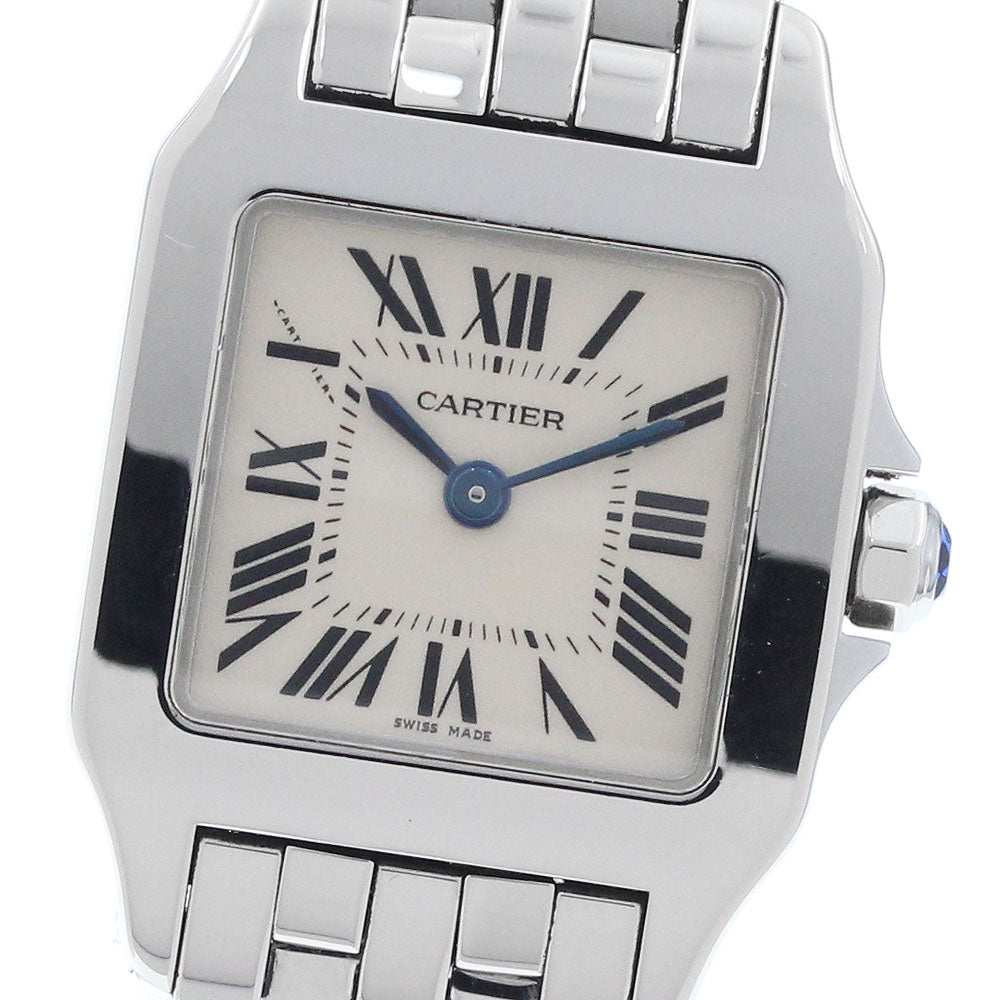 CARTIER Santos de Moiselle SM W25064Z5 beige Dial Quartz Ladies Watch_956855