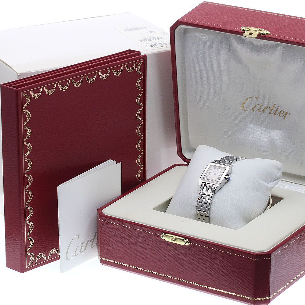 CARTIER Santos de Moiselle SM W25064Z5 beige Dial Quartz Ladies Watch_956855