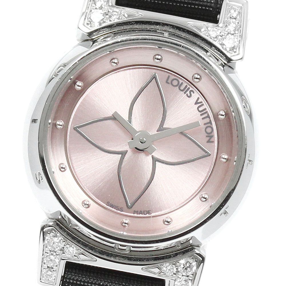 LOUIS VUITTON Tambour Viju Q151P triple coiled pink Dial Quartz Ladies_956894