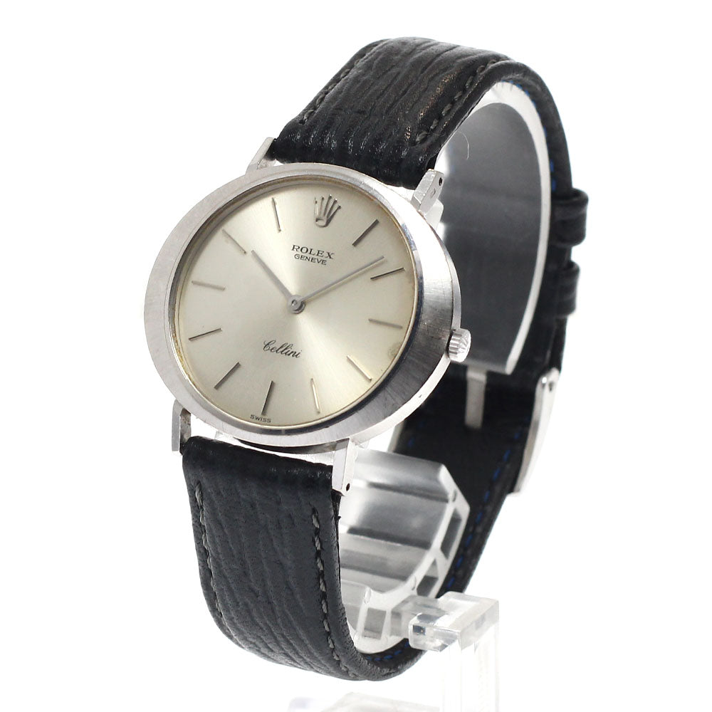 ROLEX Cellini 3758 K18WG Cal.1600 Silver Dial Hand Winding Men's Watch_956900