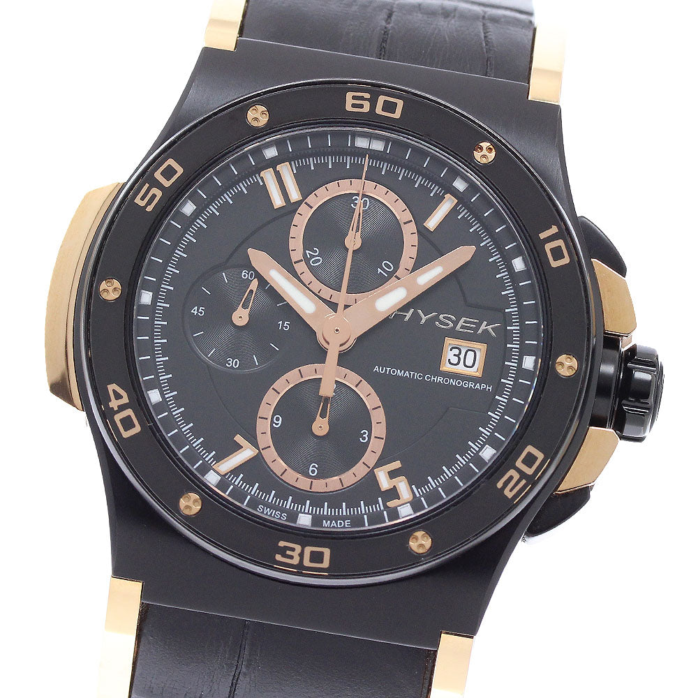 HYSEK Abyss Chronograph AB4402B03 PG2 tone black Dial Automatic Men's Watch_956914