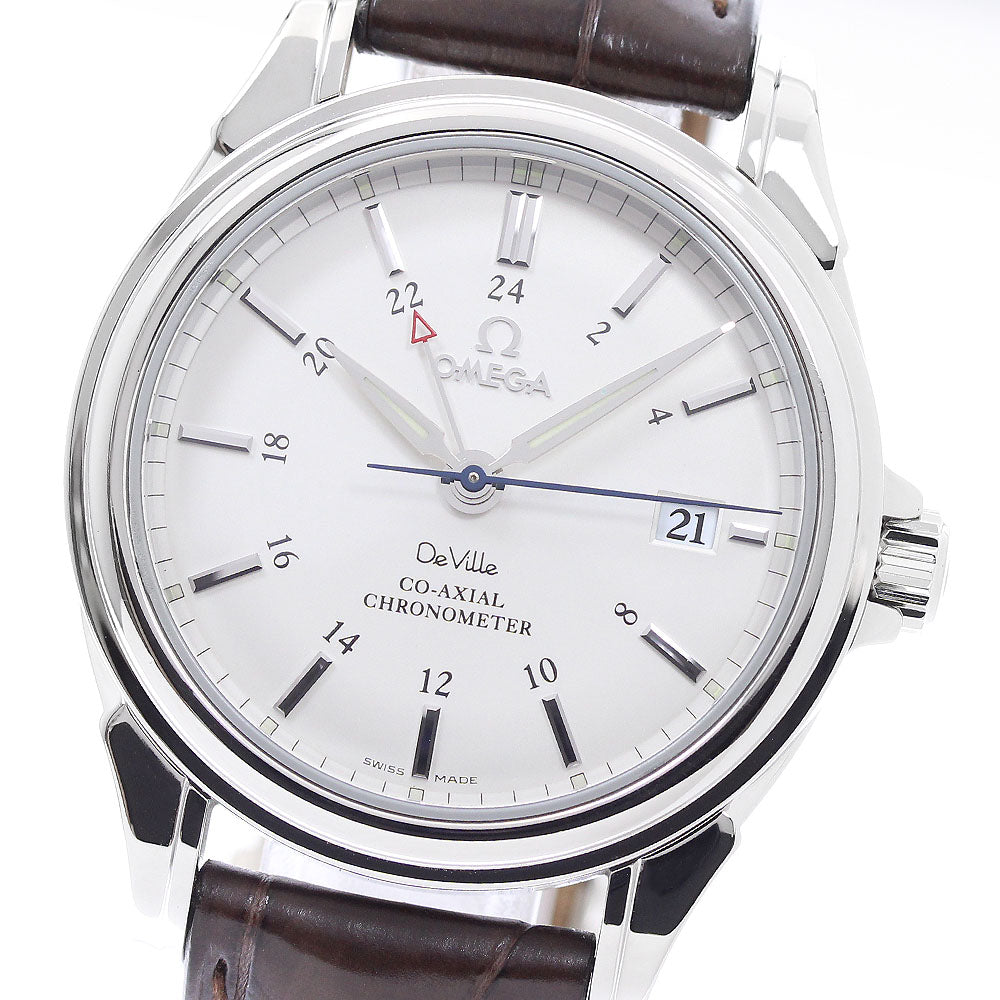 OMEGA De Ville Coaxial 4833.31.32 GMT date Silver Dial Automatic Men's Watch_956923