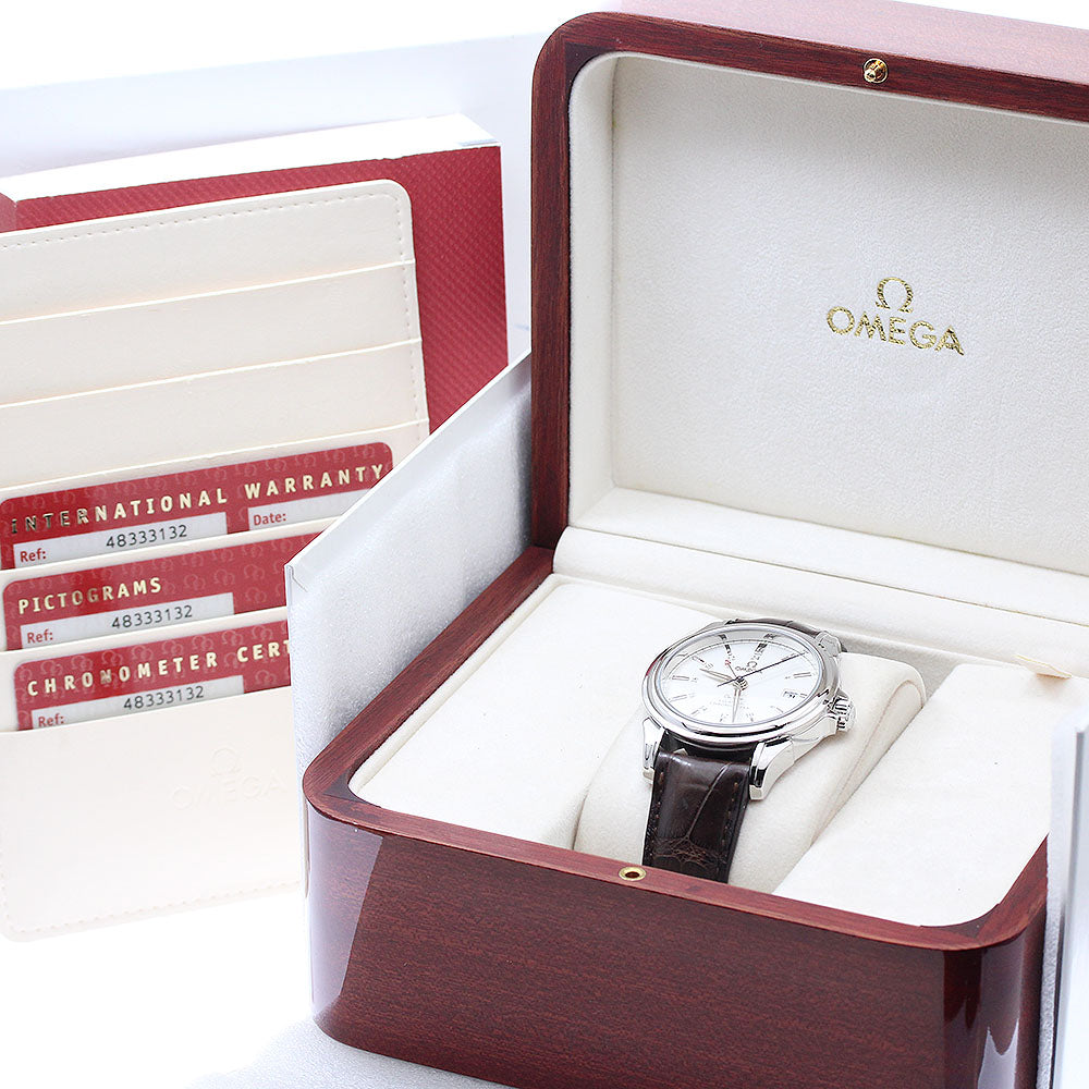 OMEGA De Ville Coaxial 4833.31.32 GMT date Silver Dial Automatic Men's Watch_956923