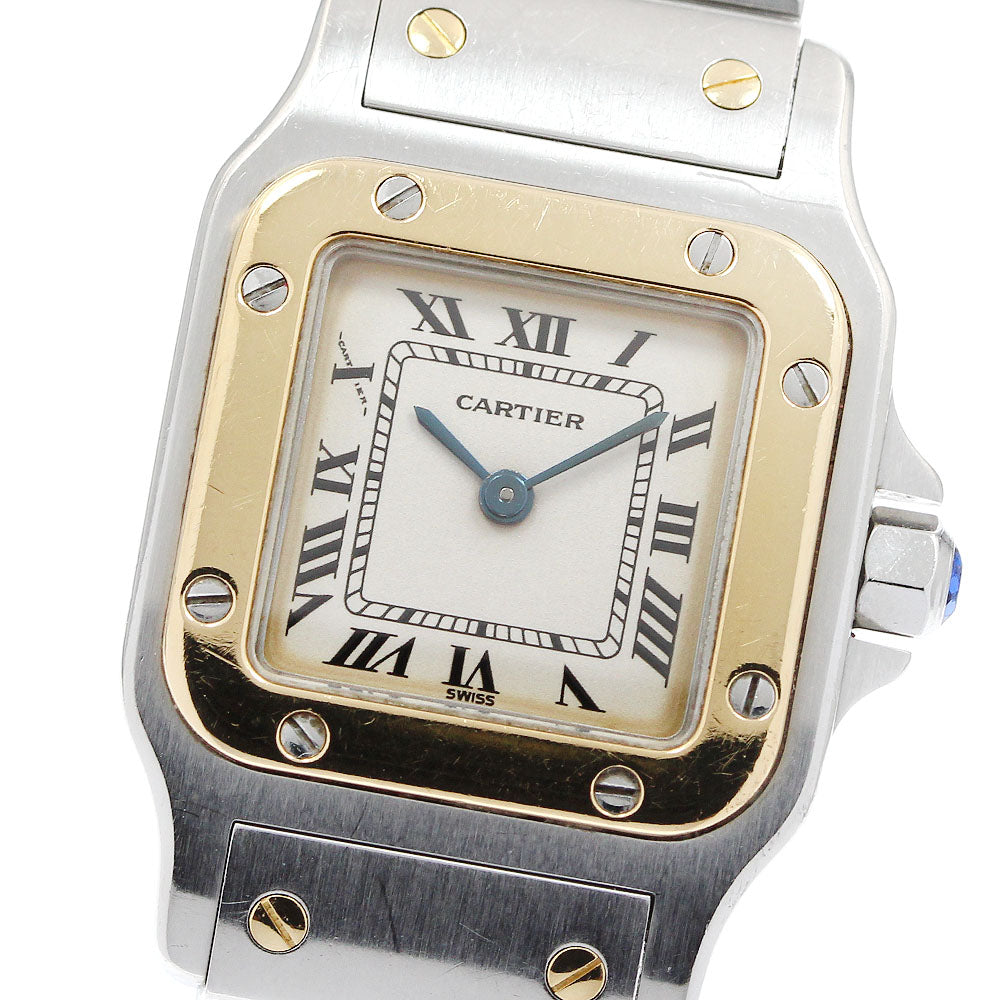 CARTIER Santos GalbeeSM W20012C4 beige Dial Quartz Ladies Watch_956934