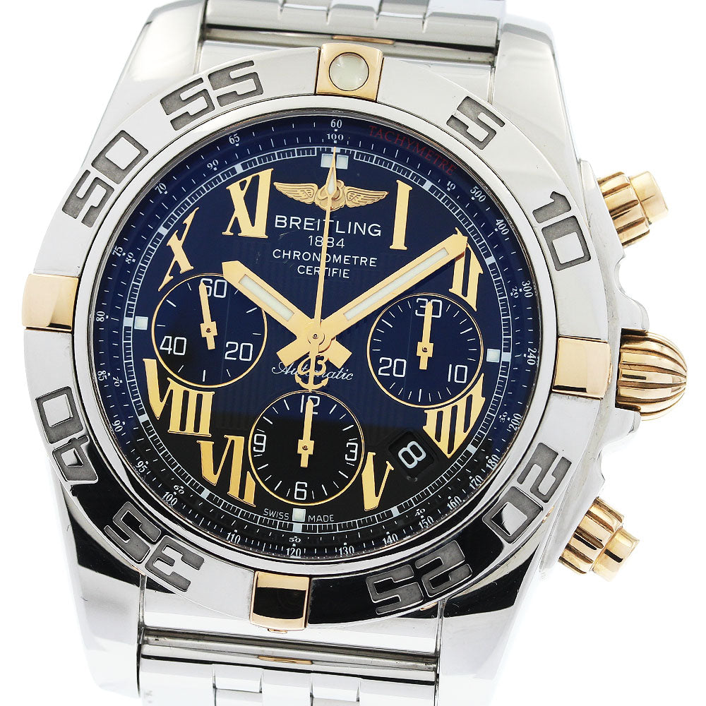 BREITLING Chronomat44 Bikoro IB0110 Chronograph black Dial Automatic Men's Watch_956941