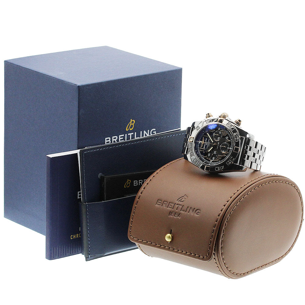 BREITLING Chronomat44 Bikoro IB0110 Chronograph black Dial Automatic Men's Watch_956941