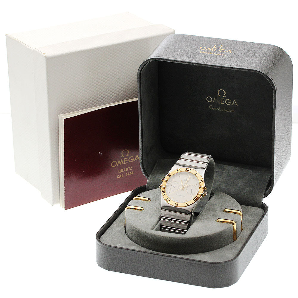 OMEGA Constellation YG Bezel Day Date beige Dial Quartz Men's Watch_956943