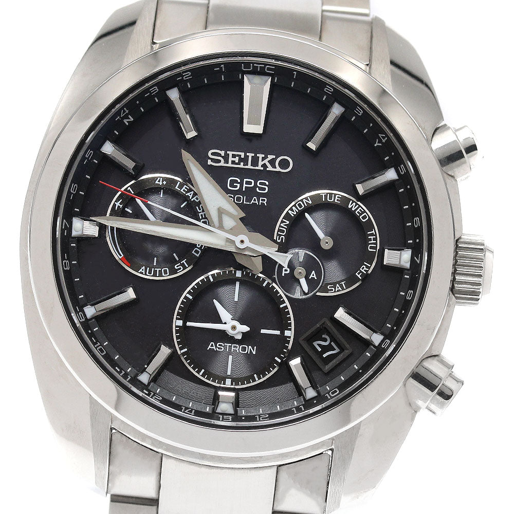 SEIKO Astron SBXC021/5X53-0AJ0 Chronograph Solar Powered Radio Men's_956963