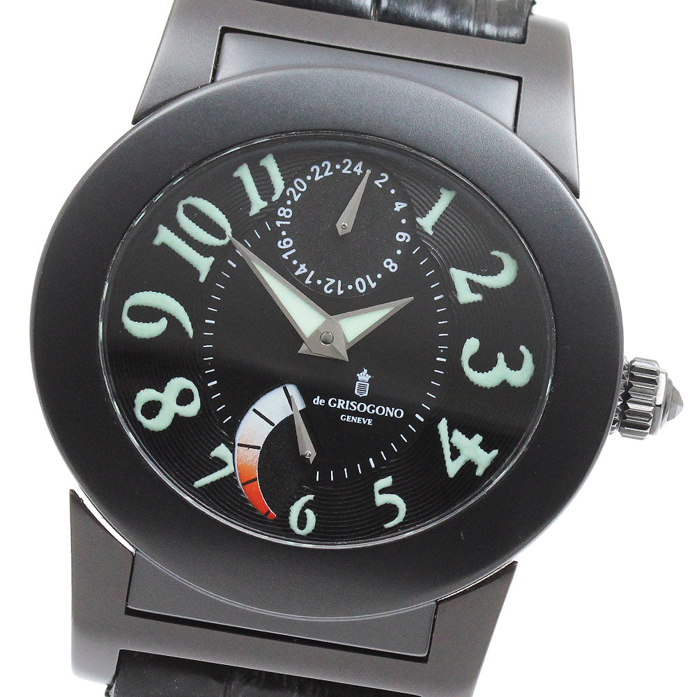 DE GRISOGONO Instrument Tondo Power reserve black Dial Automatic Men's Watch_956972