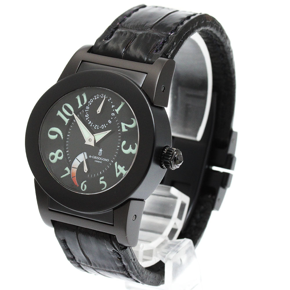 DE GRISOGONO Instrument Tondo Power reserve black Dial Automatic Men's Watch_956972