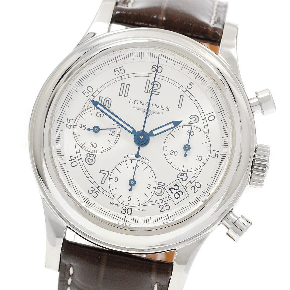 LONGINES Heritage 1951 L2.745.4 Date Chronograph Silver Dial Automatic Men's Watch_956985