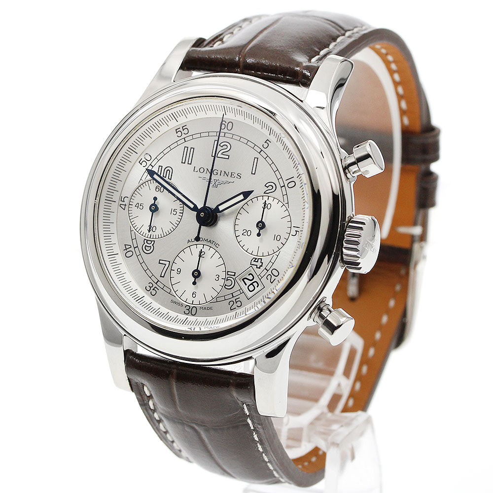 LONGINES Heritage 1951 L2.745.4 Date Chronograph Silver Dial Automatic Men's Watch_956985