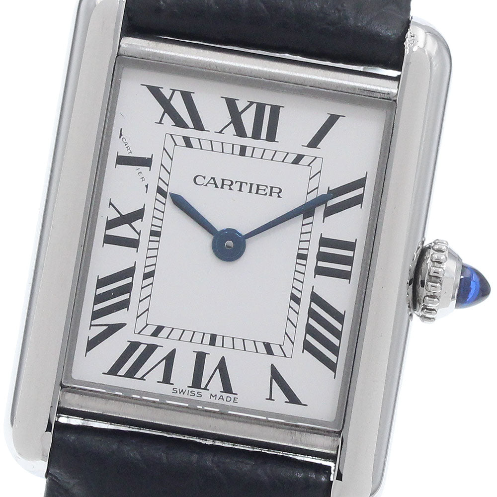 CARTIER Tank Must SM WSTA0042 Silver Dial Quartz Ladies Watch_956989