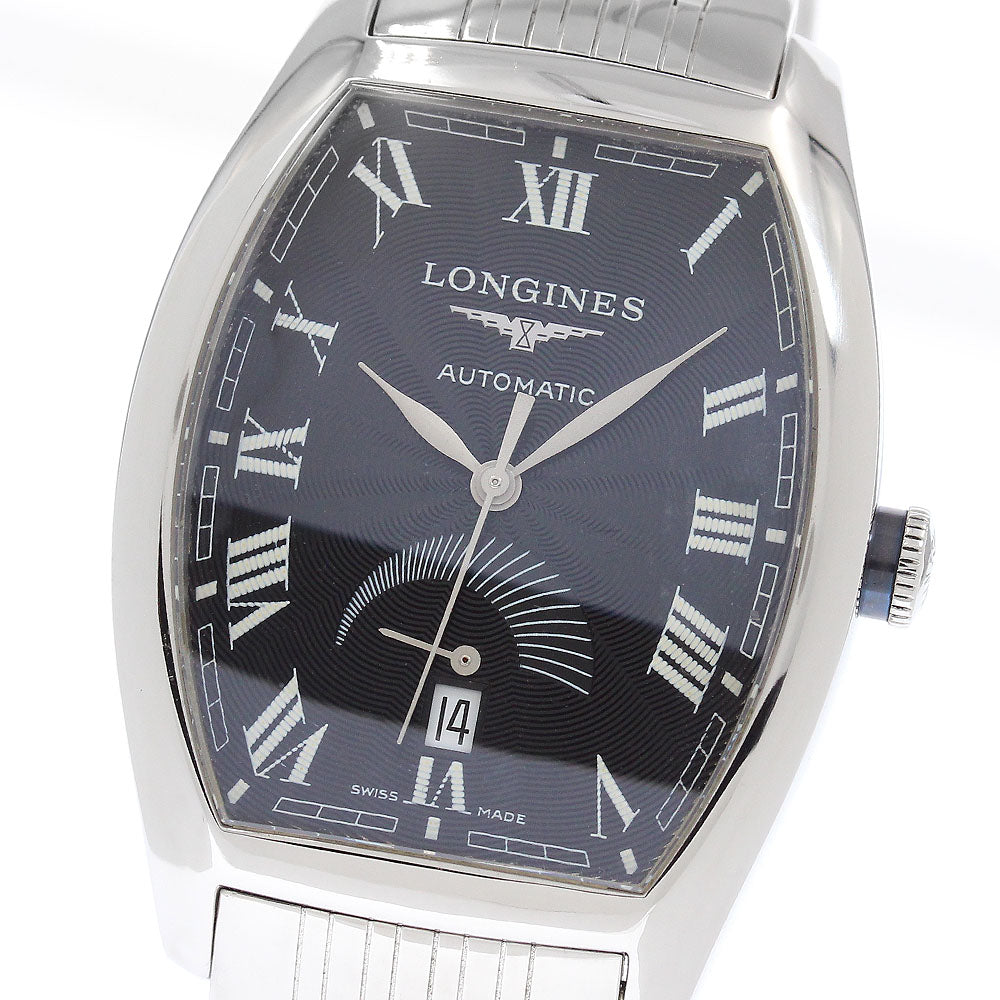 LONGINES Evidenza L2.672.4 Power reserve date black Dial Automatic Men's_957042