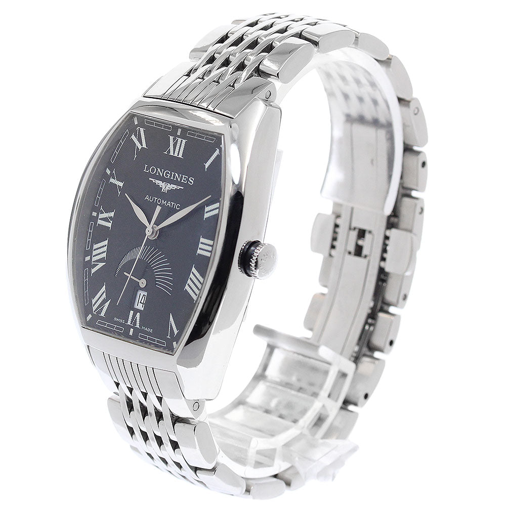 LONGINES Evidenza L2.672.4 Power reserve date black Dial Automatic Men's_957042