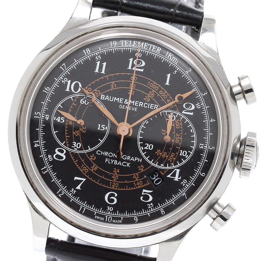 Baume & Mercier Cape Land 65689 Flyback chronograph black Dial Automatic Men's Watch_957076