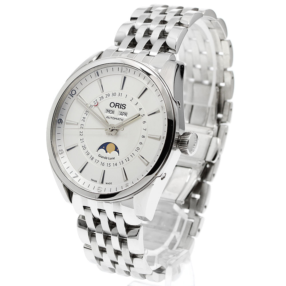 ORIS Artelier Complication 7643-40 Moon phase Silver Dial Automatic Men's_957120