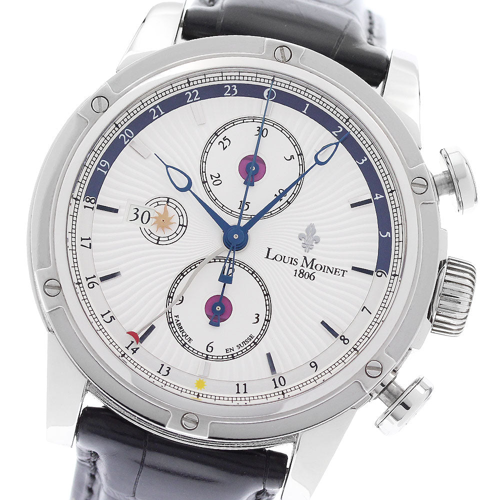 LOUIS MOINET Geograph LM024 Limited edition Silver Dial Automatic Men's Watch_957124