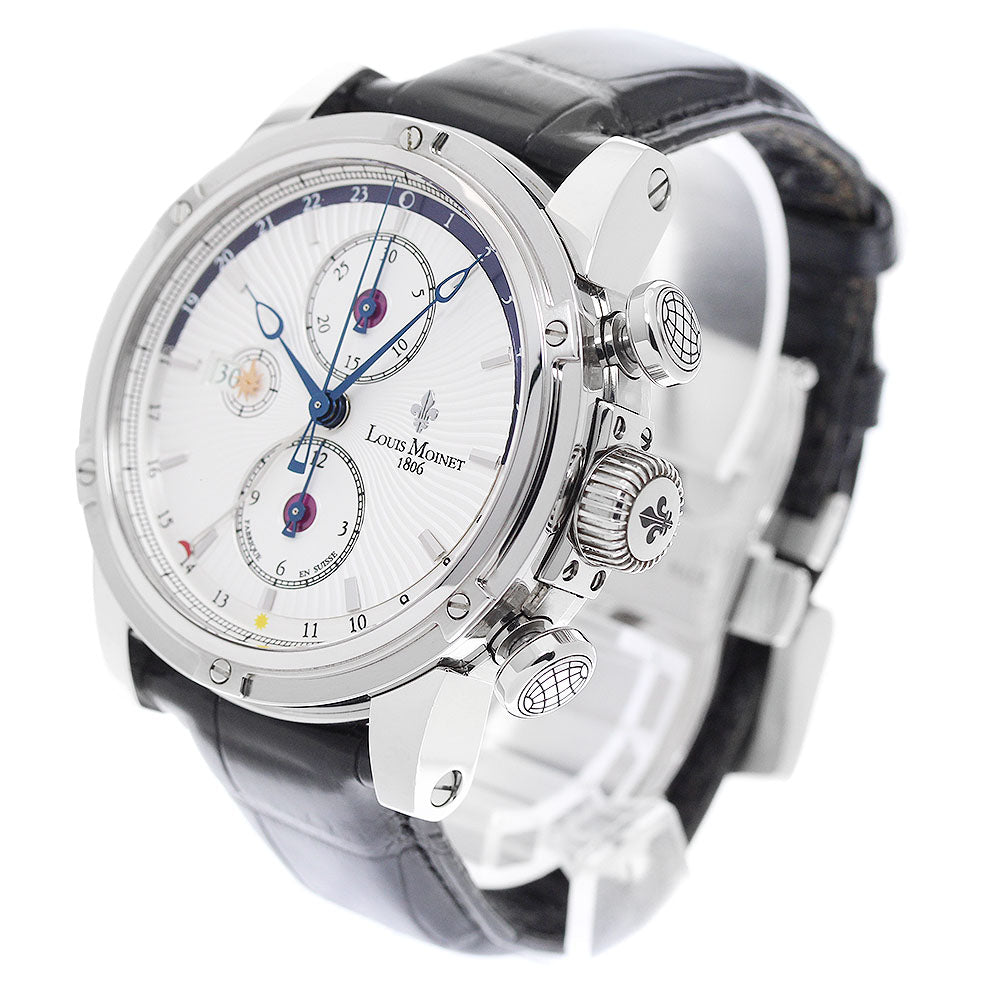 LOUIS MOINET Geograph LM024 Limited edition Silver Dial Automatic Men's Watch_957124