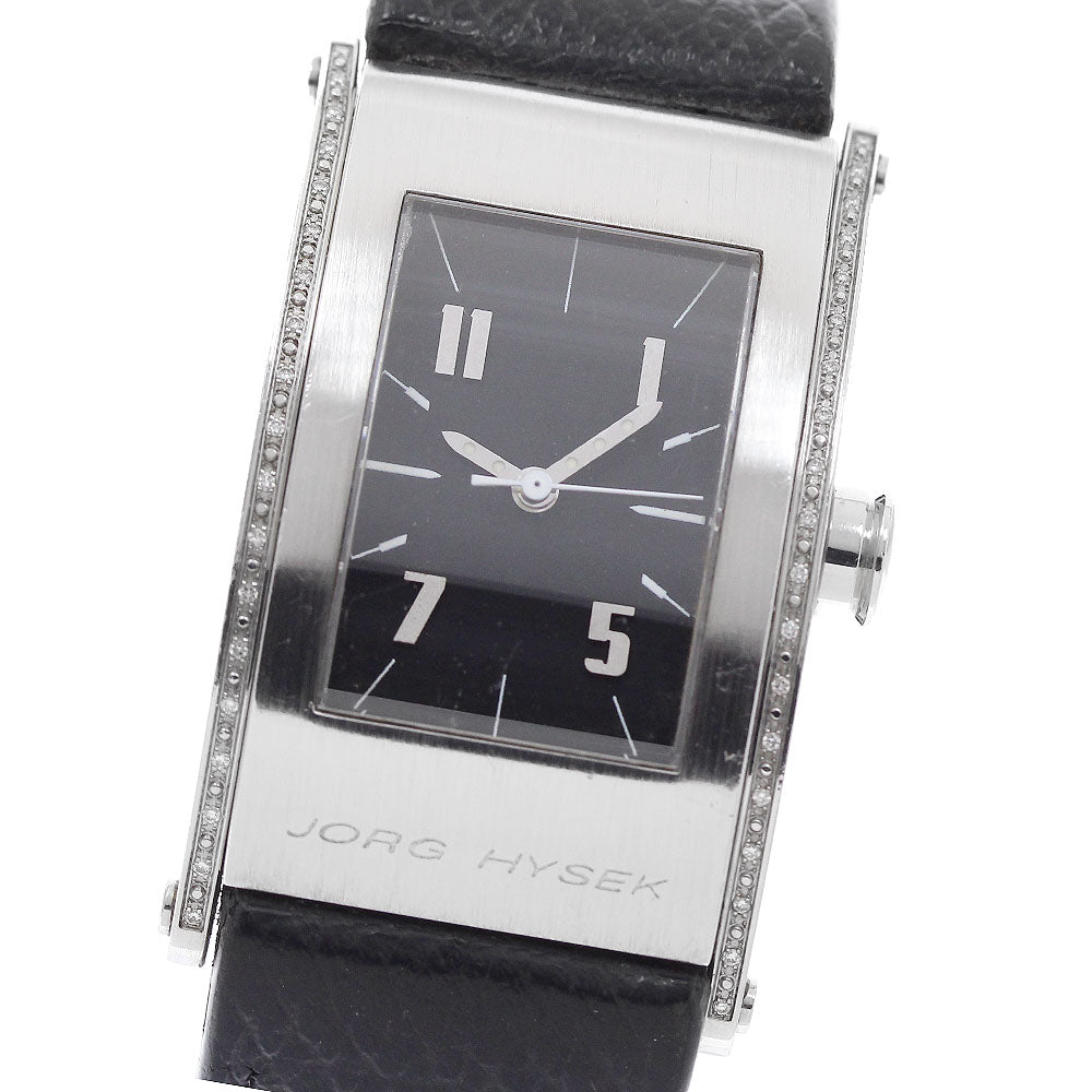 JORGHYSEK Kirada S001-0182 Side diamond black Dial Quartz Men's Watch_957129