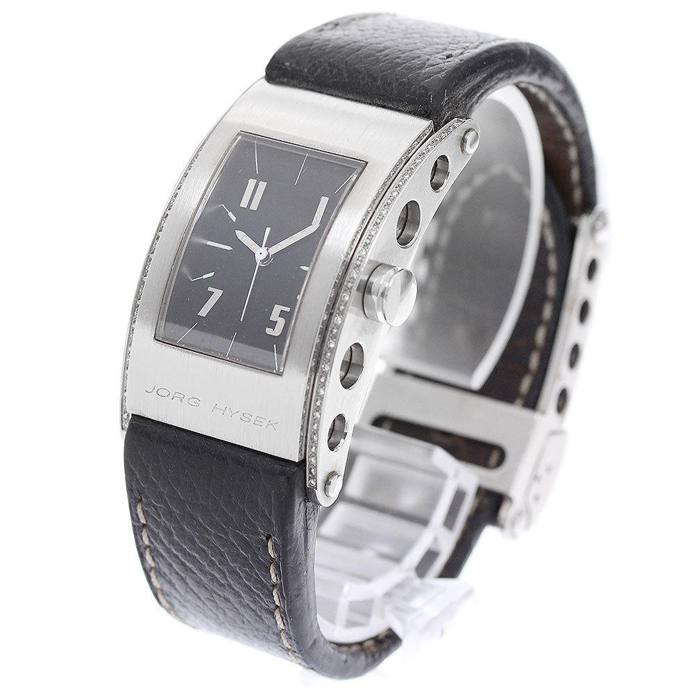 JORGHYSEK Kirada S001-0182 Side diamond black Dial Quartz Men's Watch_957129