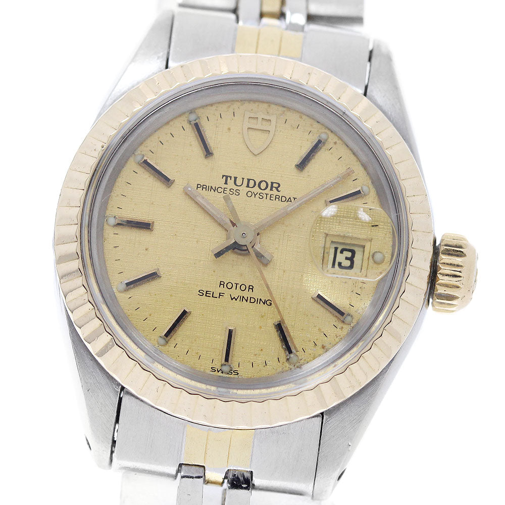 TUDOR Princess Oyster Date 92413 YG bezel gold Dial Automatic Ladies_957151